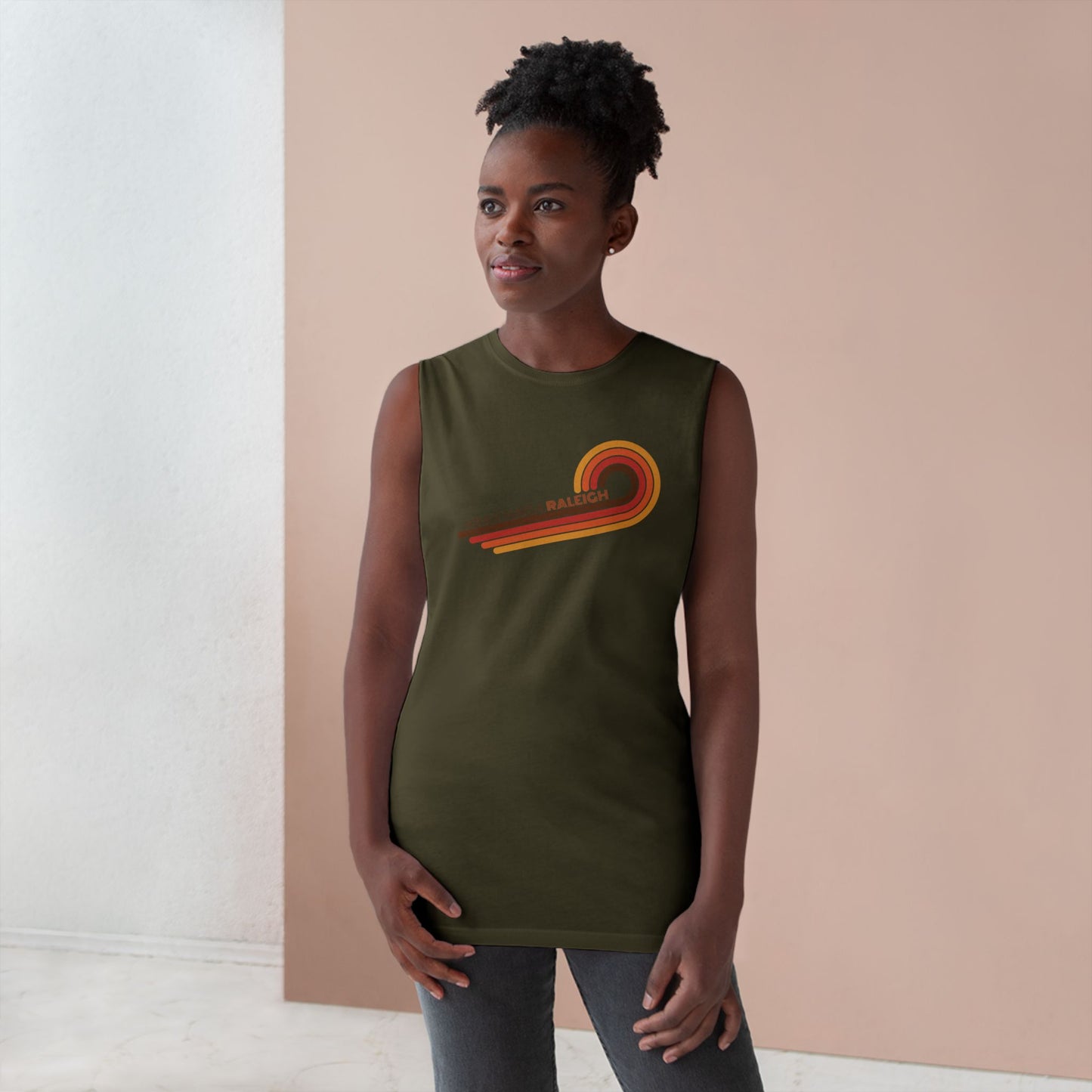 Unisex 70's Swirl Muscle Tank