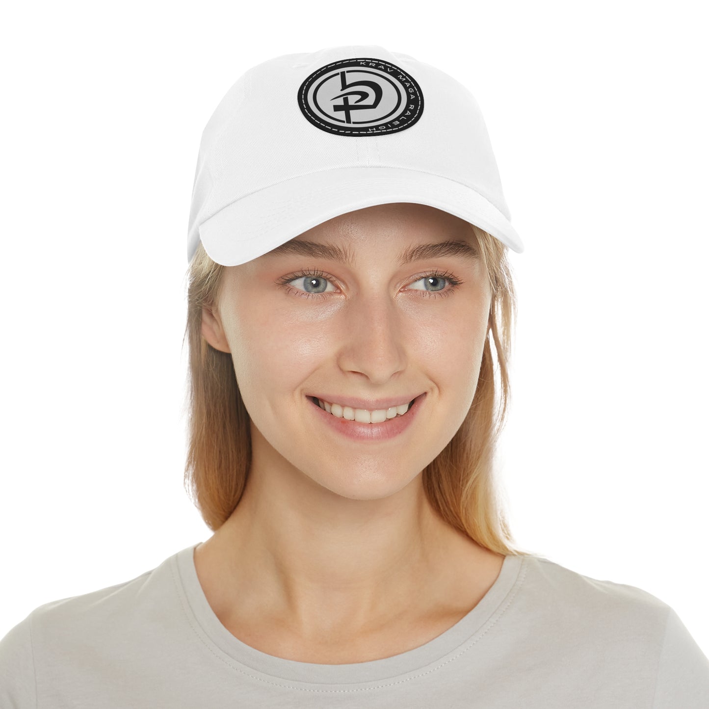 Leather Circle Patch Hat