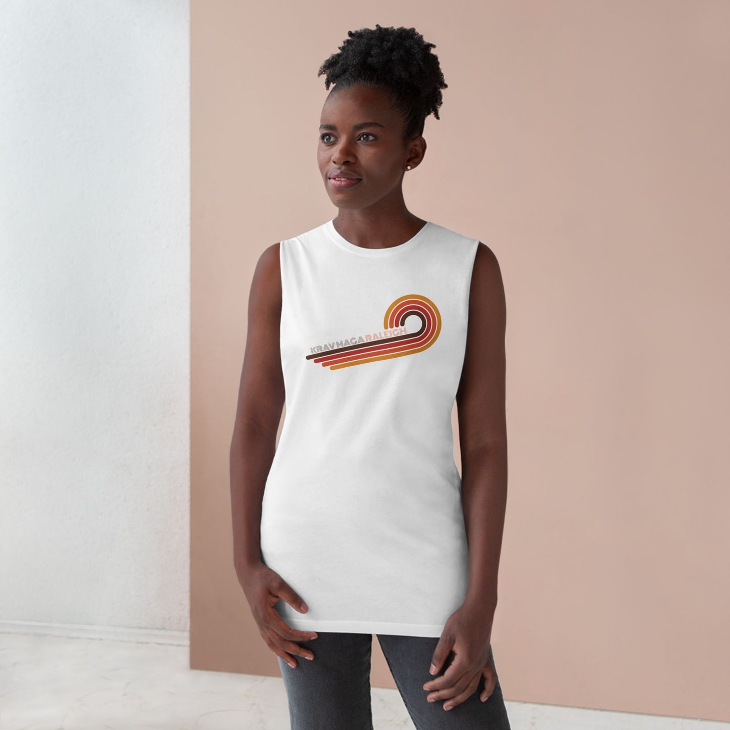 Unisex 70's Swirl Muscle Tank