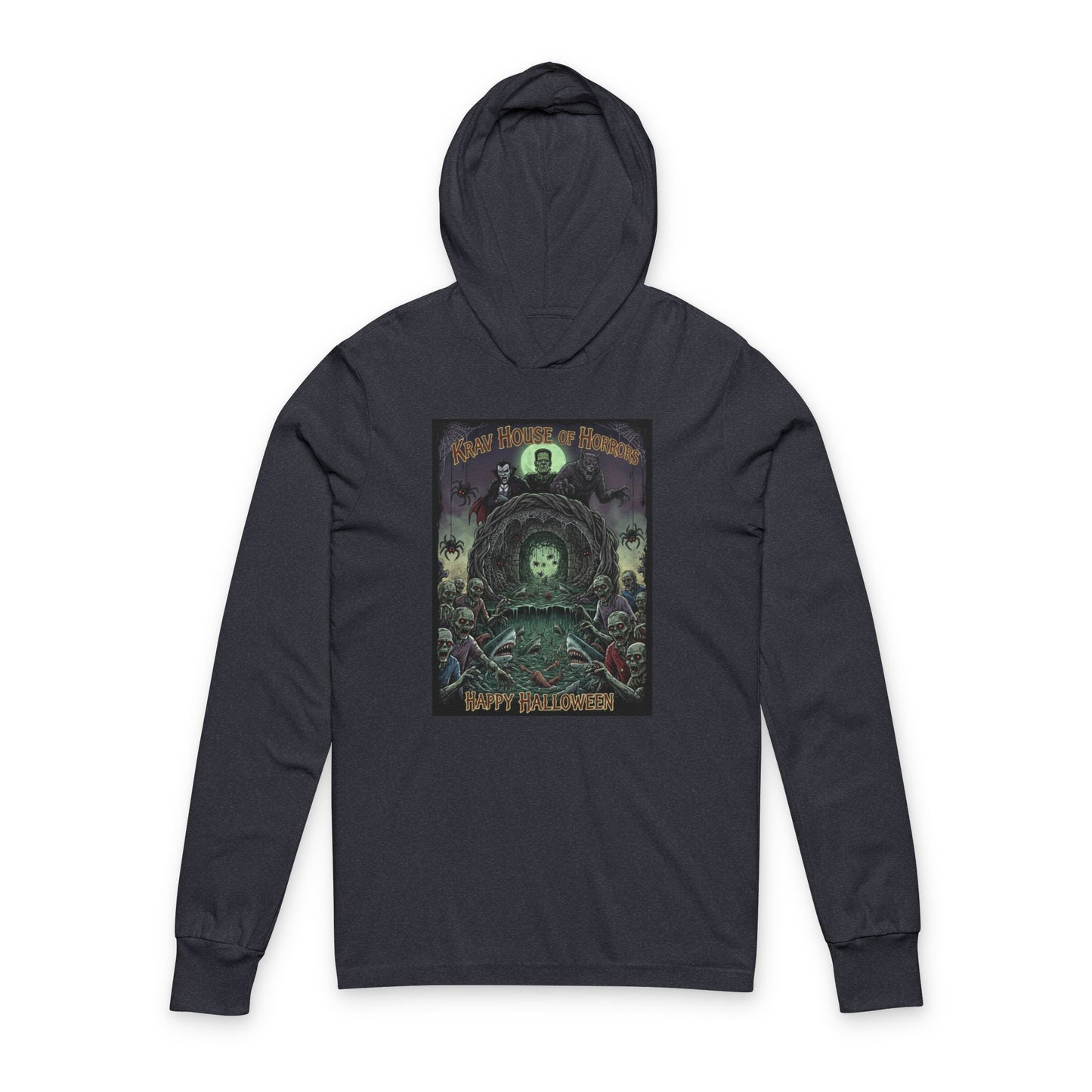Unisex Krav House of Horrors Hooded Long Sleeve Tee