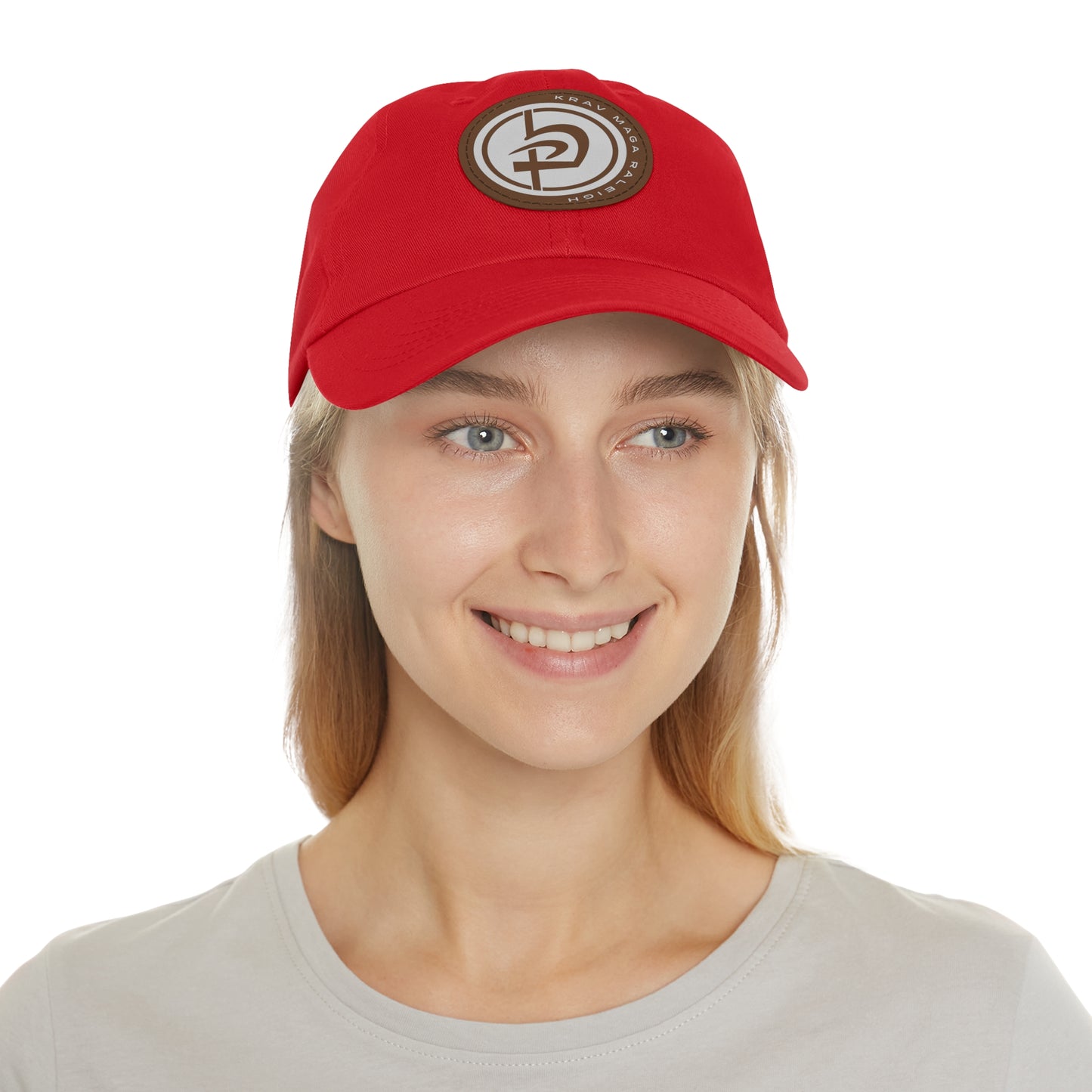 Leather Circle Patch Hat