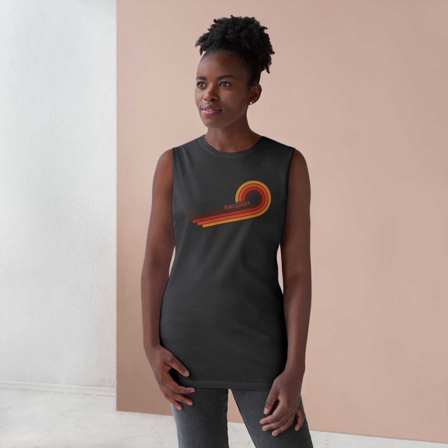 Unisex 70's Swirl Muscle Tank