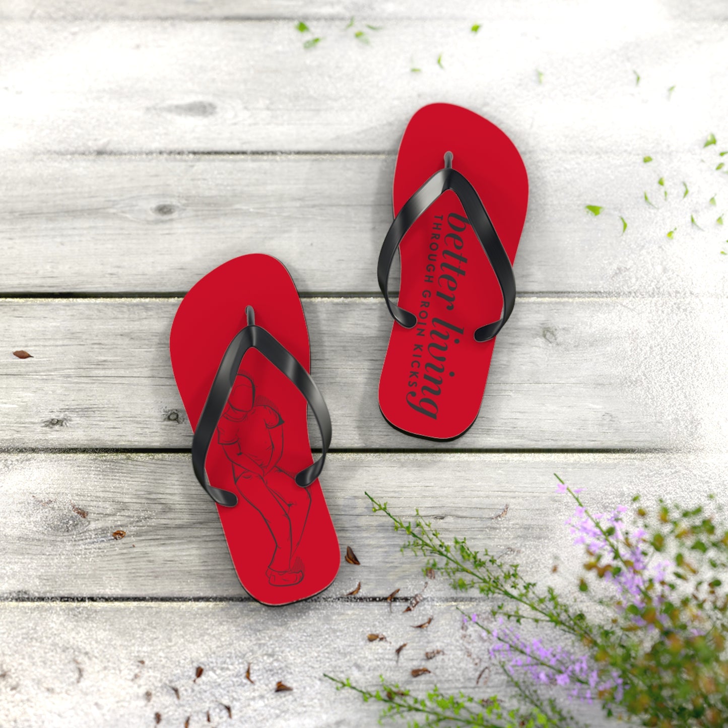 Better Living Flip Flops - Red