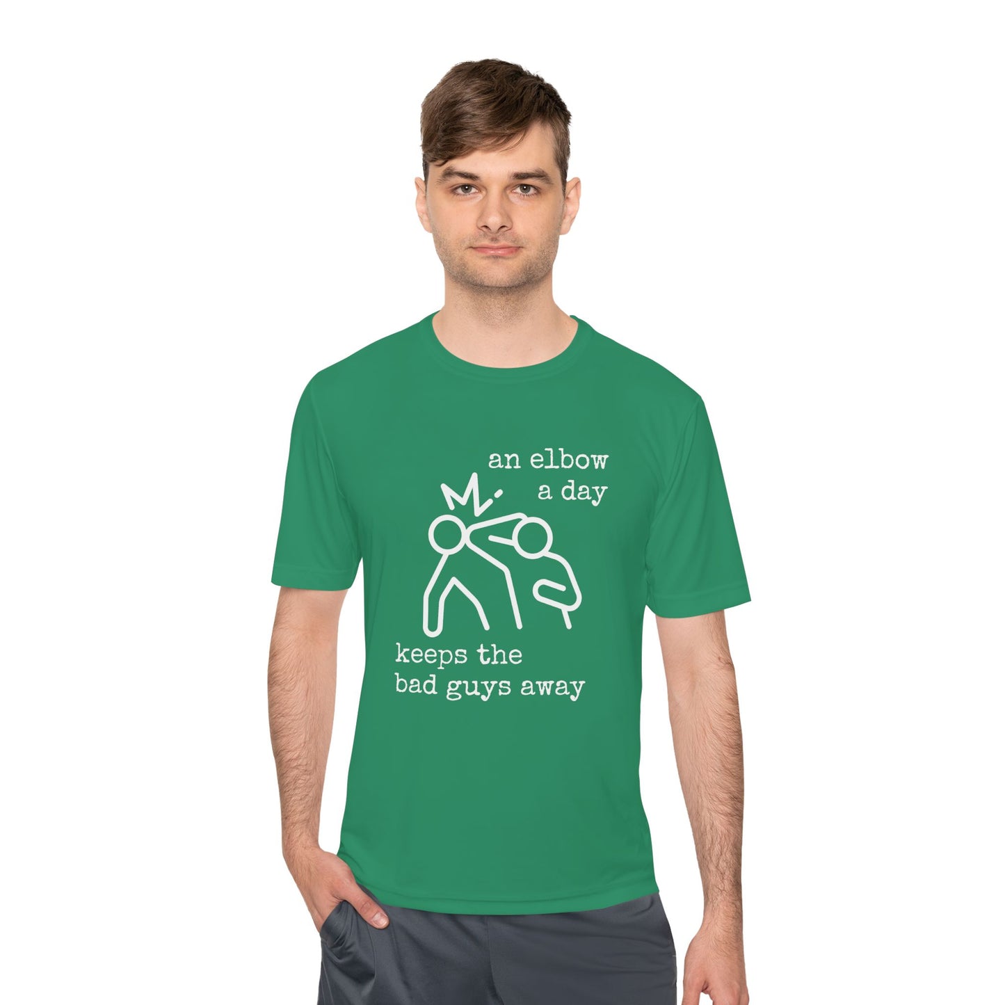 Unisex Elbow A Day Performance Tee