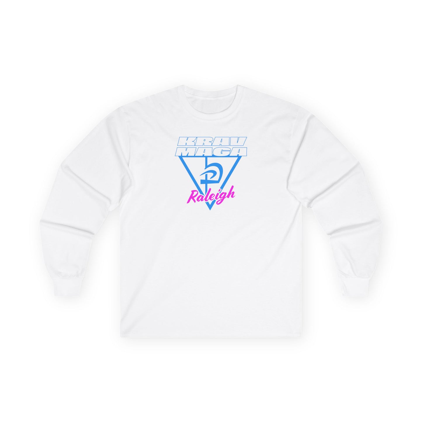 Unisex Ultra Cotton Neon Triangle Long Sleeve Tee