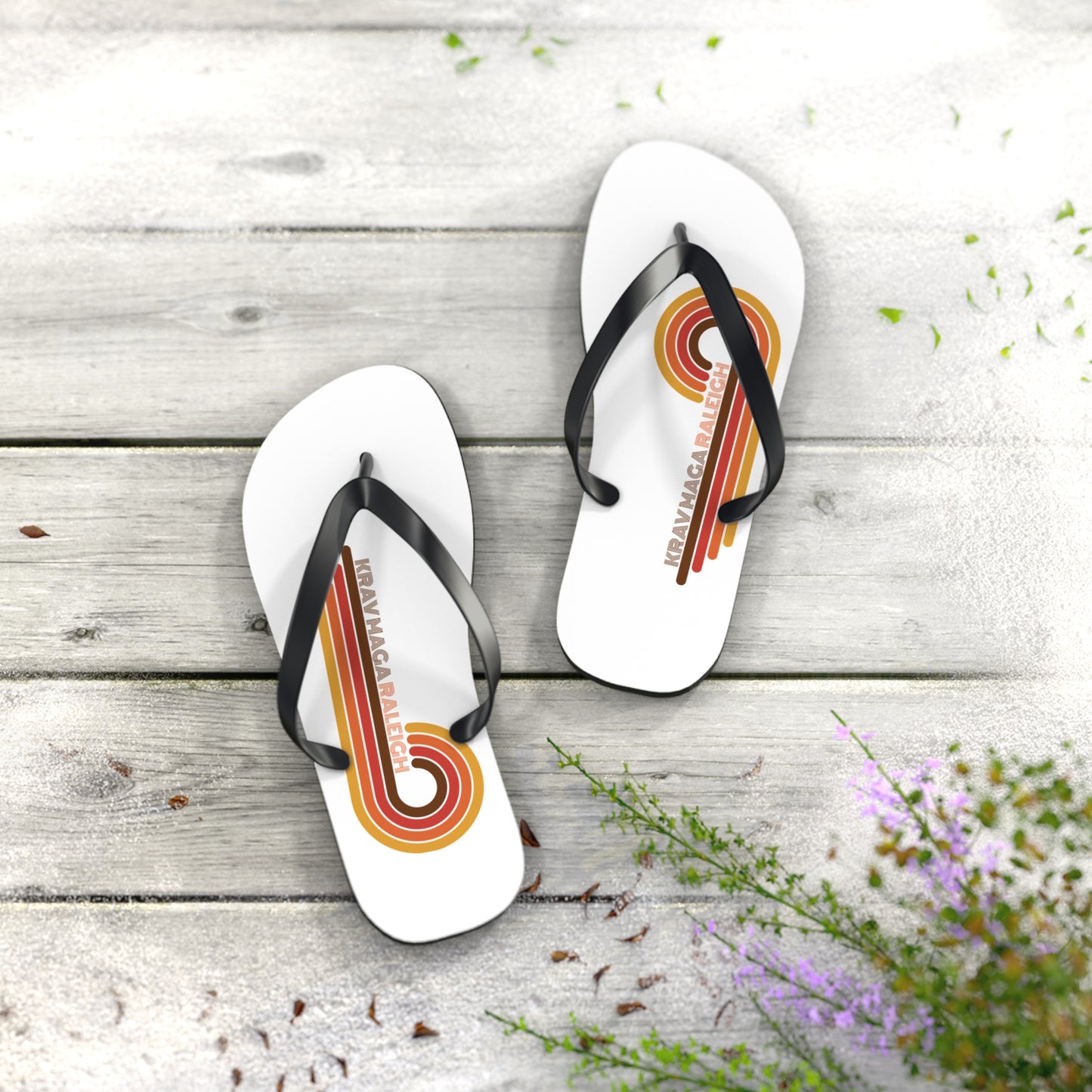 70's Swirl Flip Flops