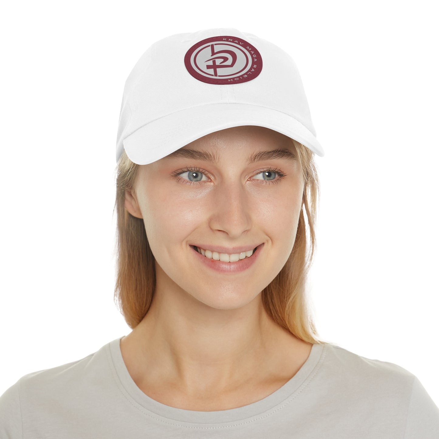 Leather Circle Patch Hat