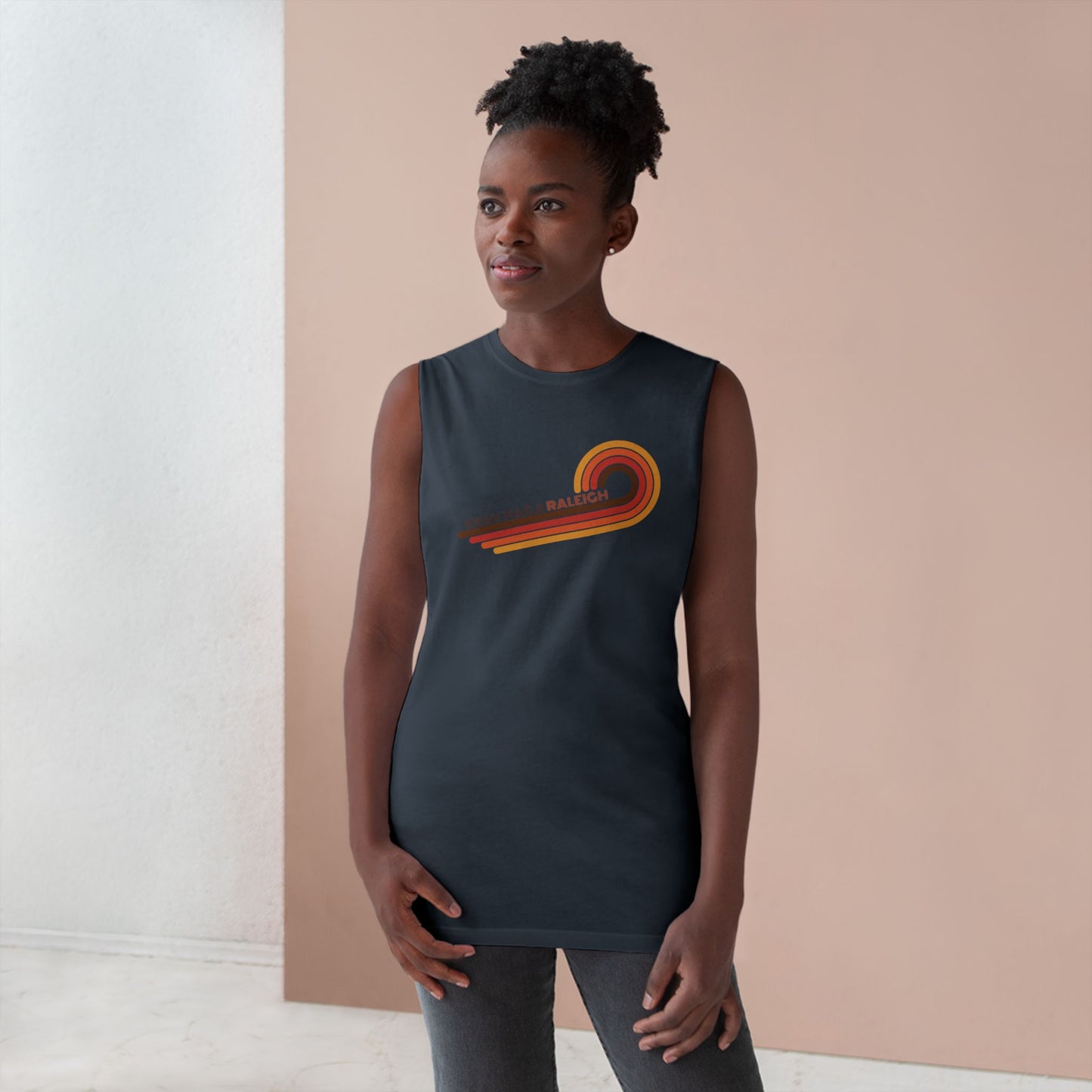 Unisex 70's Swirl Muscle Tank
