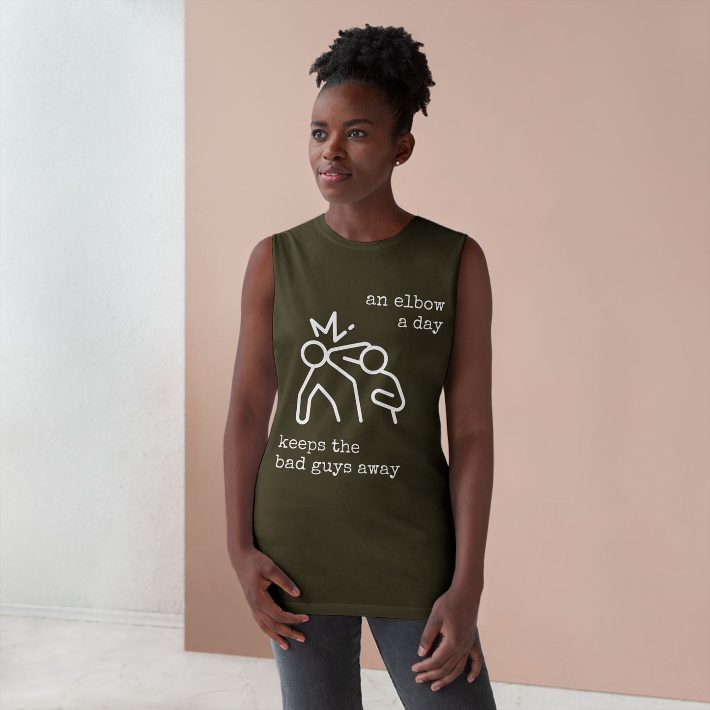 Unisex Elbow a Day Muscle Tank
