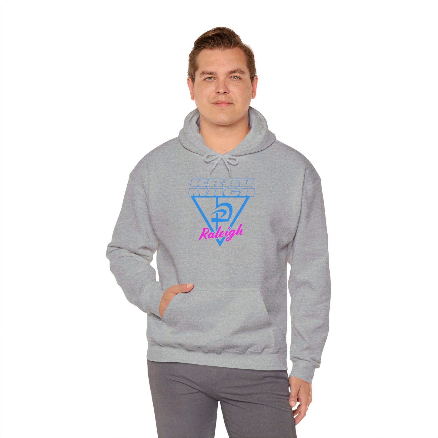 Unisex Heavy Blend™ Neon Triangle Hooded Sweatshirt