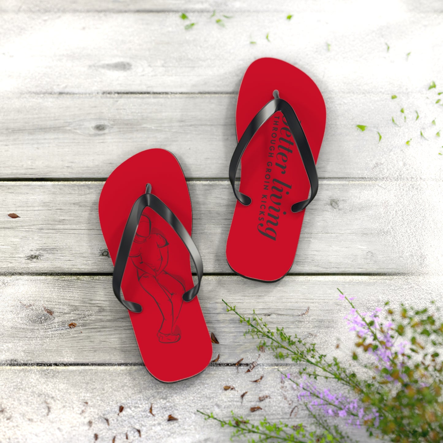 Better Living Flip Flops - Red