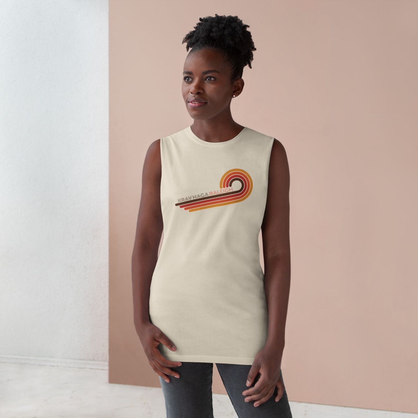 Unisex 70's Swirl Muscle Tank