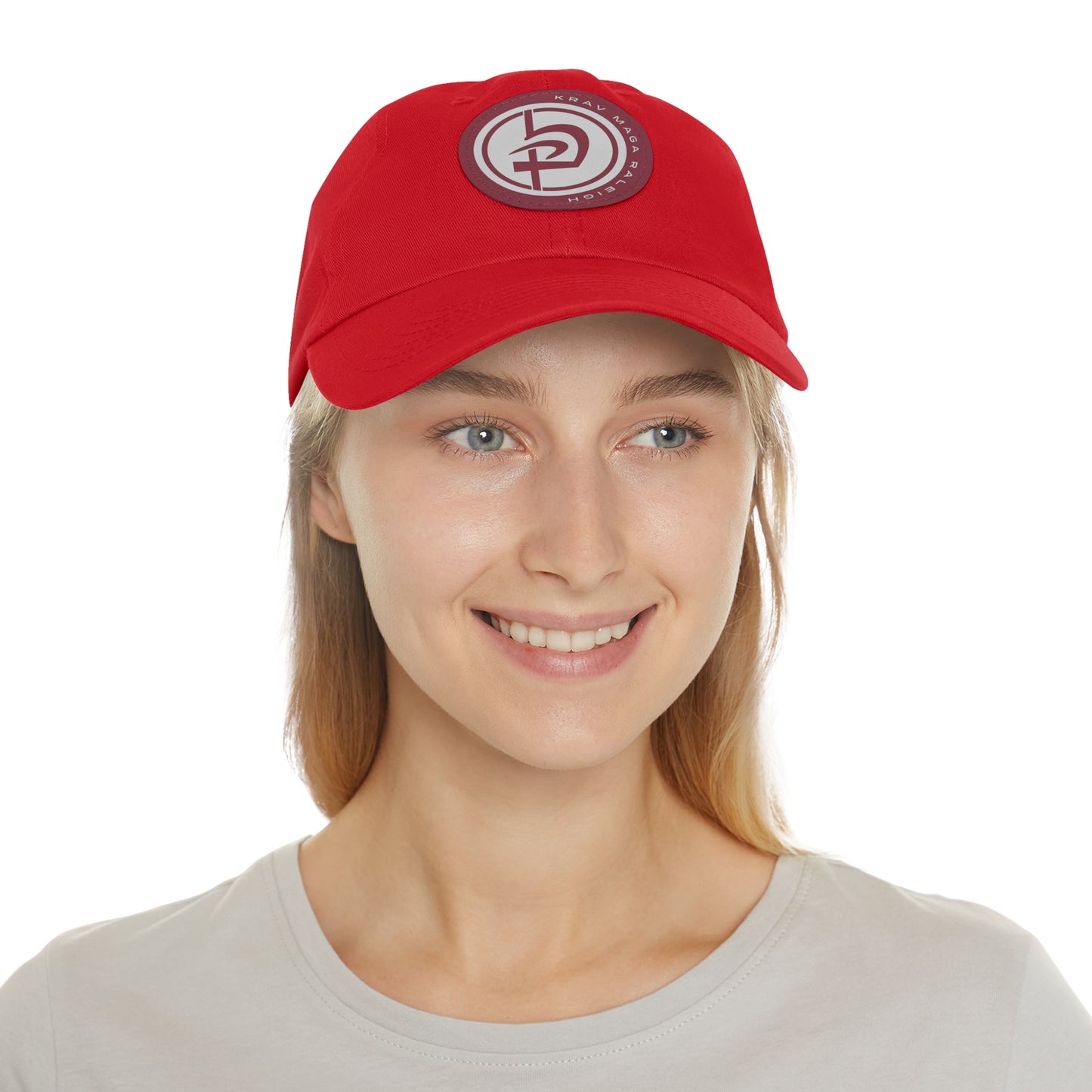 Leather Circle Patch Hat