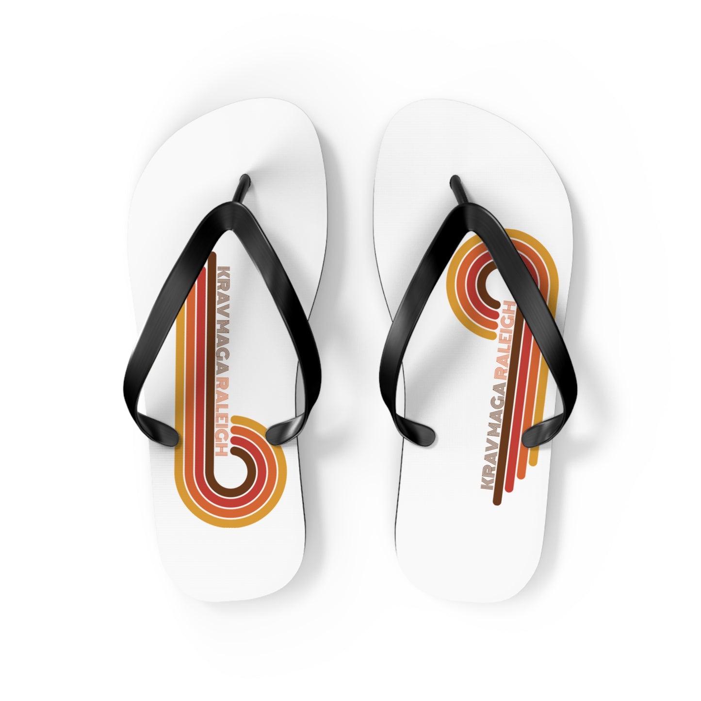 70's Swirl Flip Flops