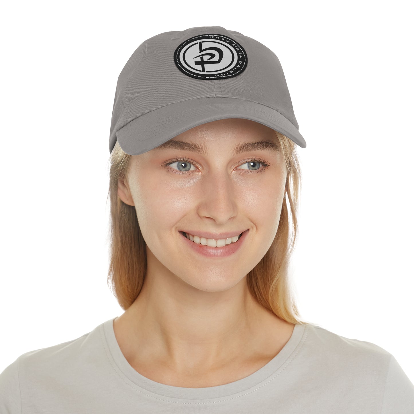 Leather Circle Patch Hat