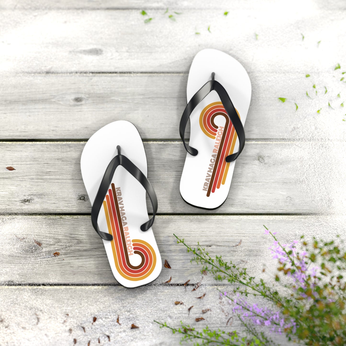 70's Swirl Flip Flops