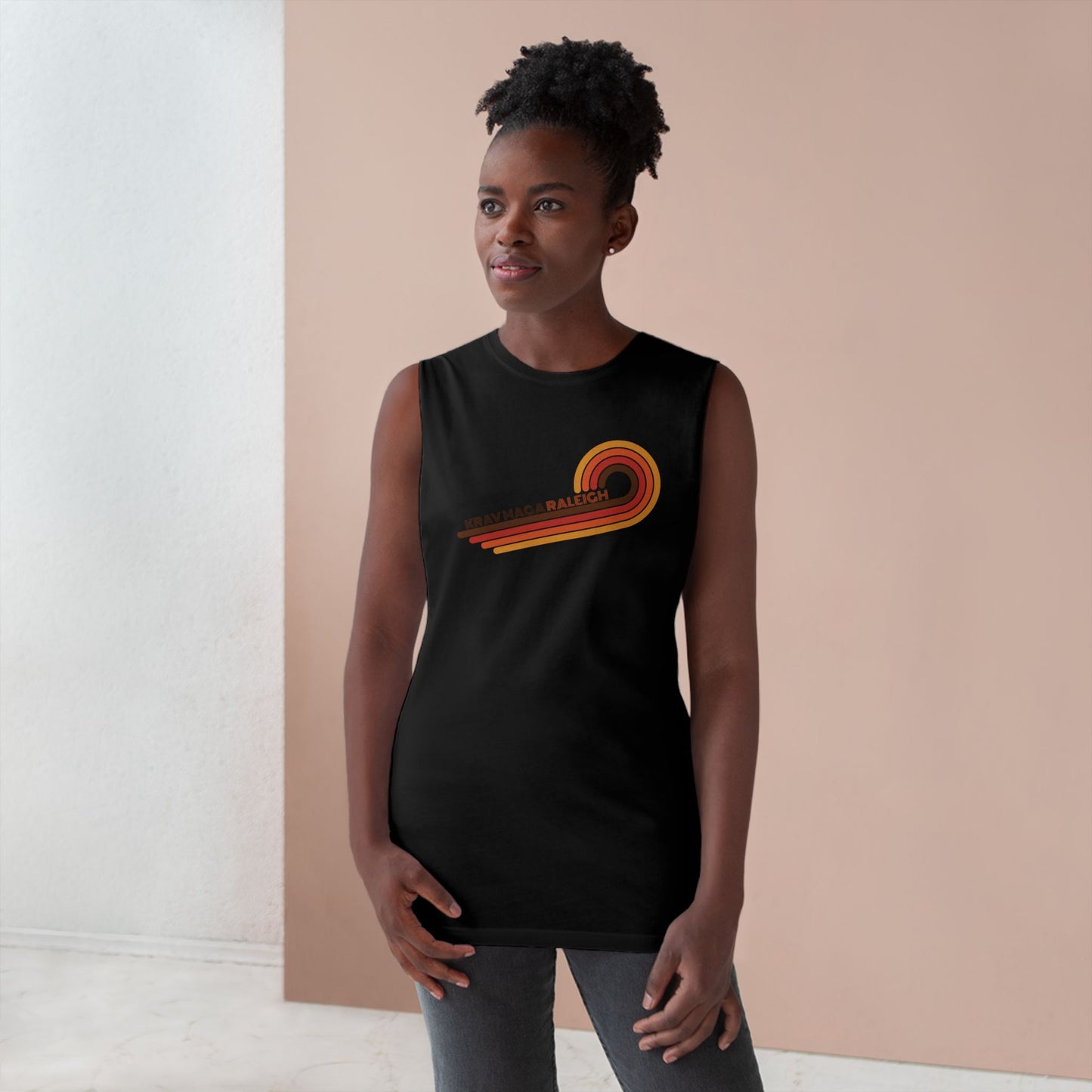 Unisex 70's Swirl Muscle Tank