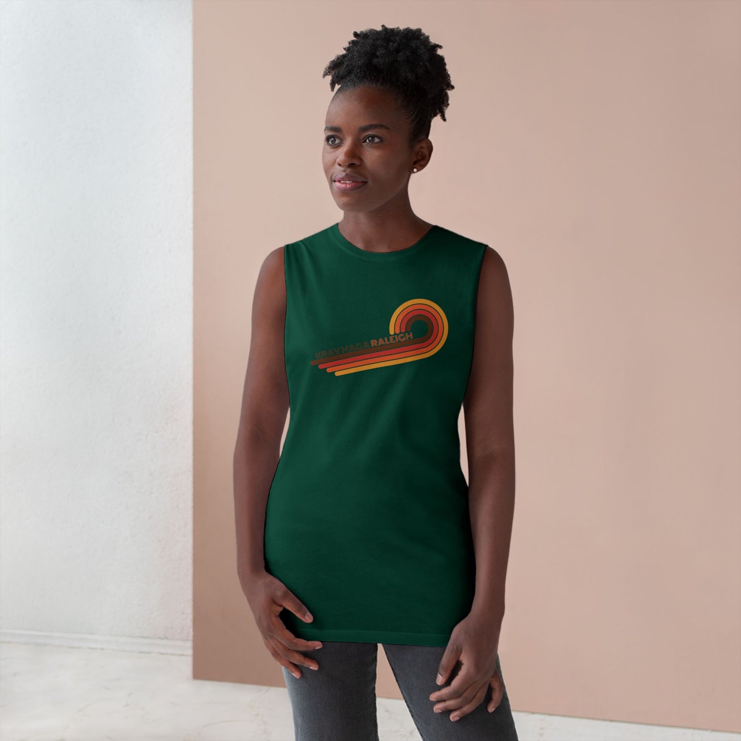 Unisex 70's Swirl Muscle Tank
