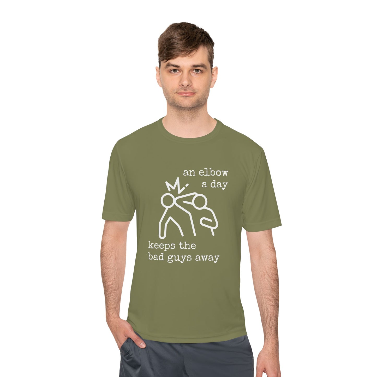 Unisex Elbow A Day Performance Tee