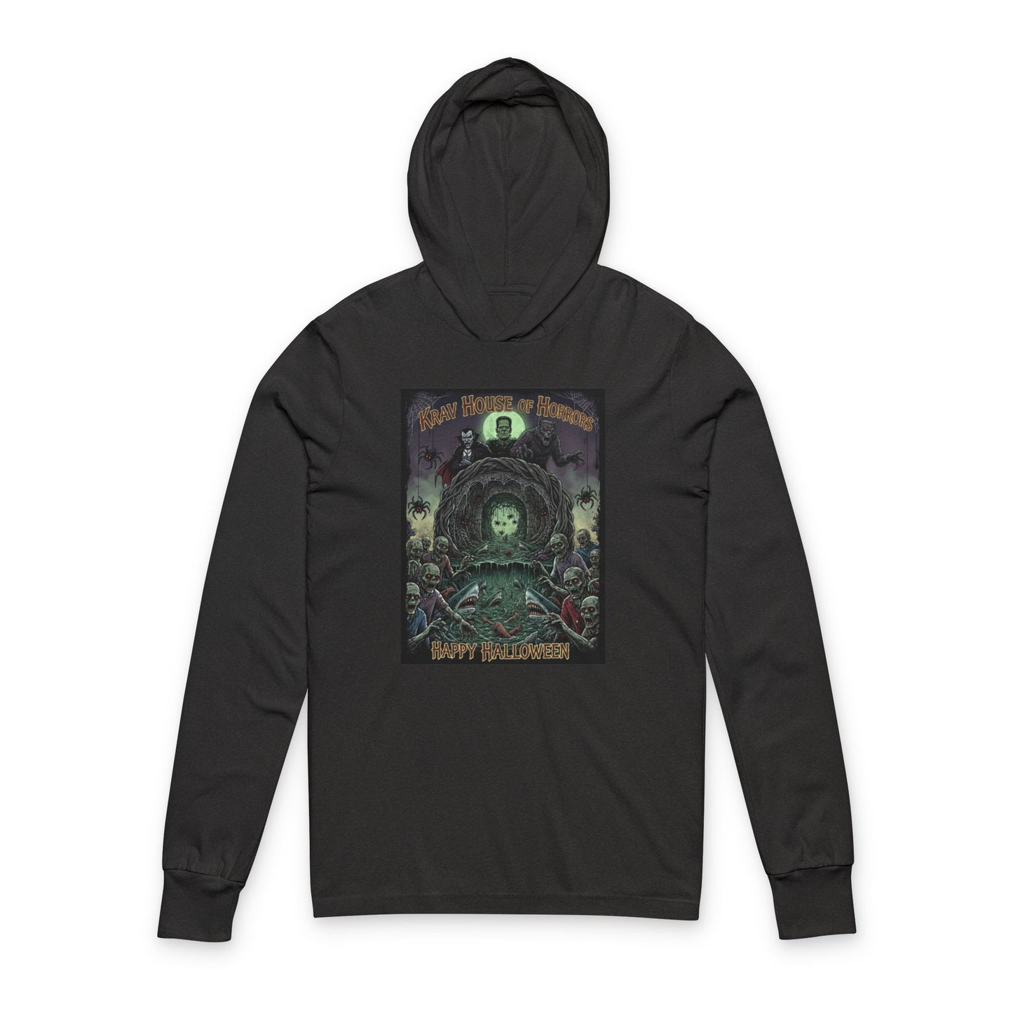 Unisex Krav House of Horrors Hooded Long Sleeve Tee