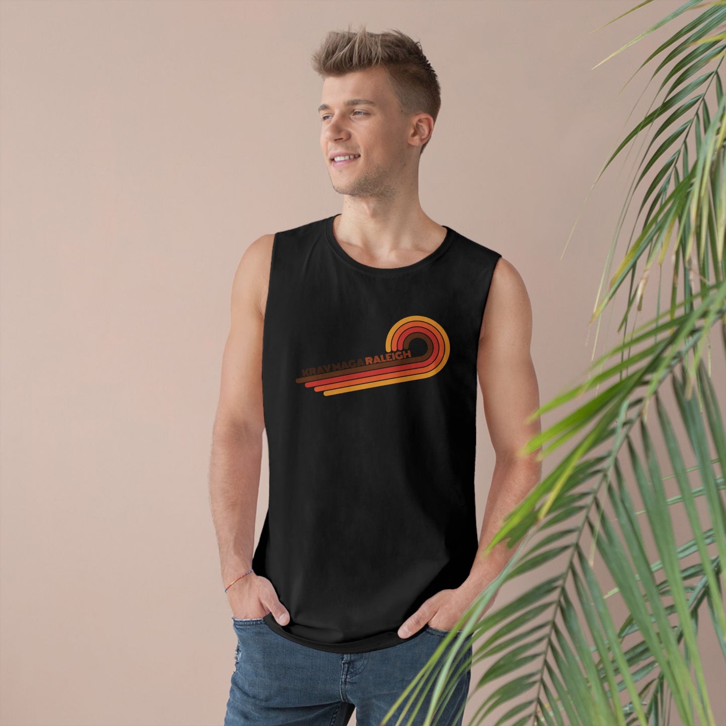 Unisex 70's Swirl Muscle Tank