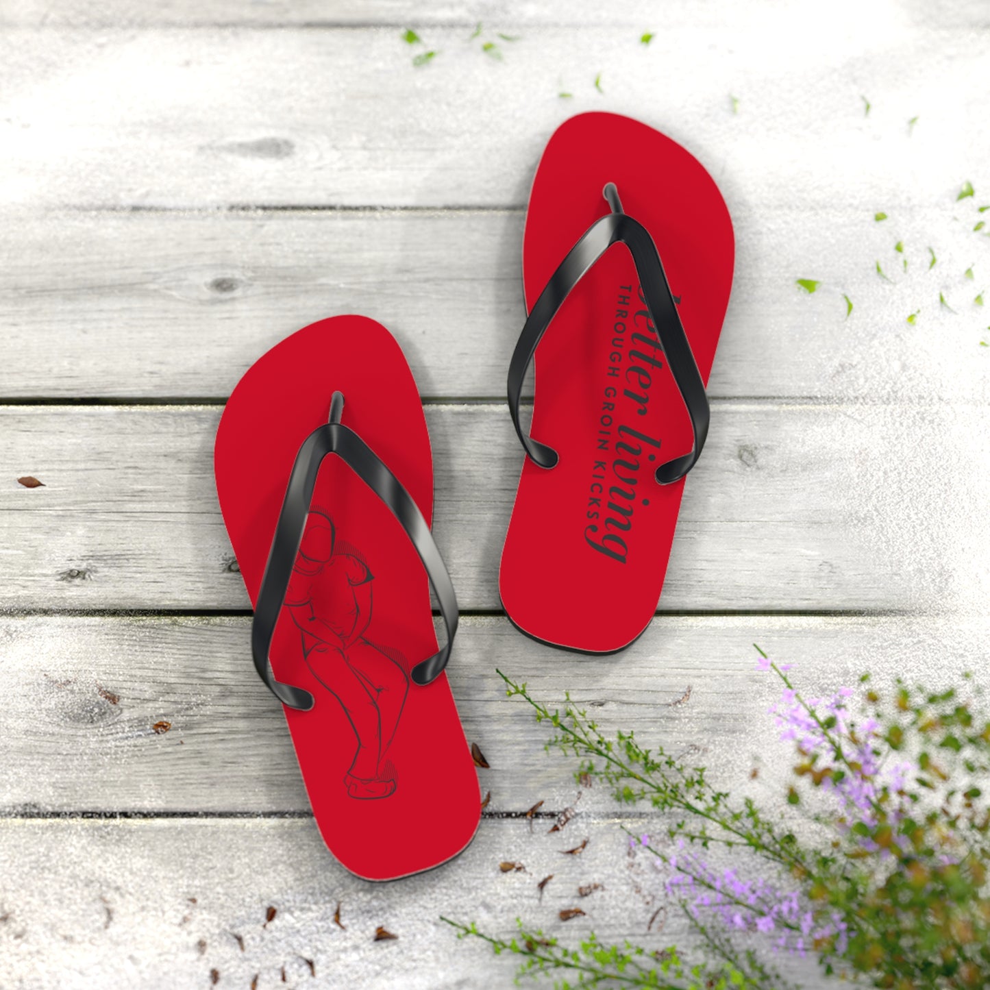 Better Living Flip Flops - Red