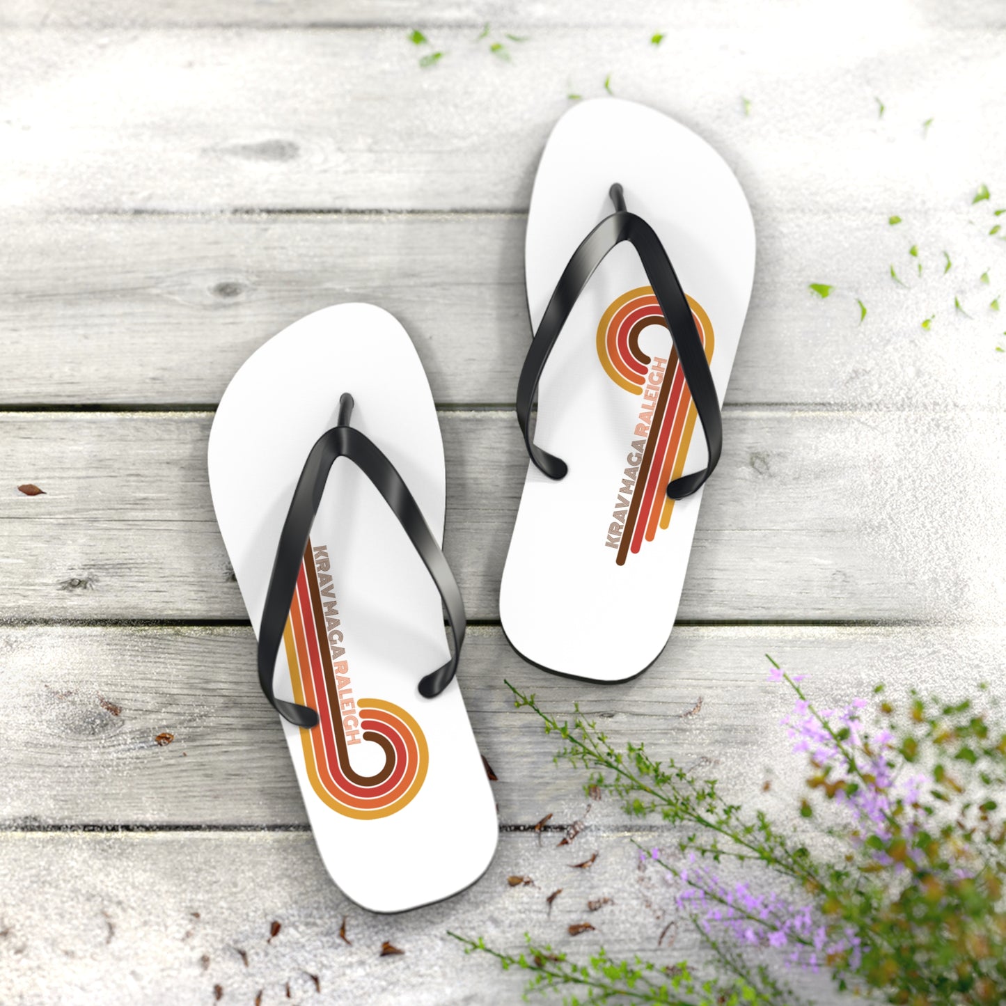 70's Swirl Flip Flops