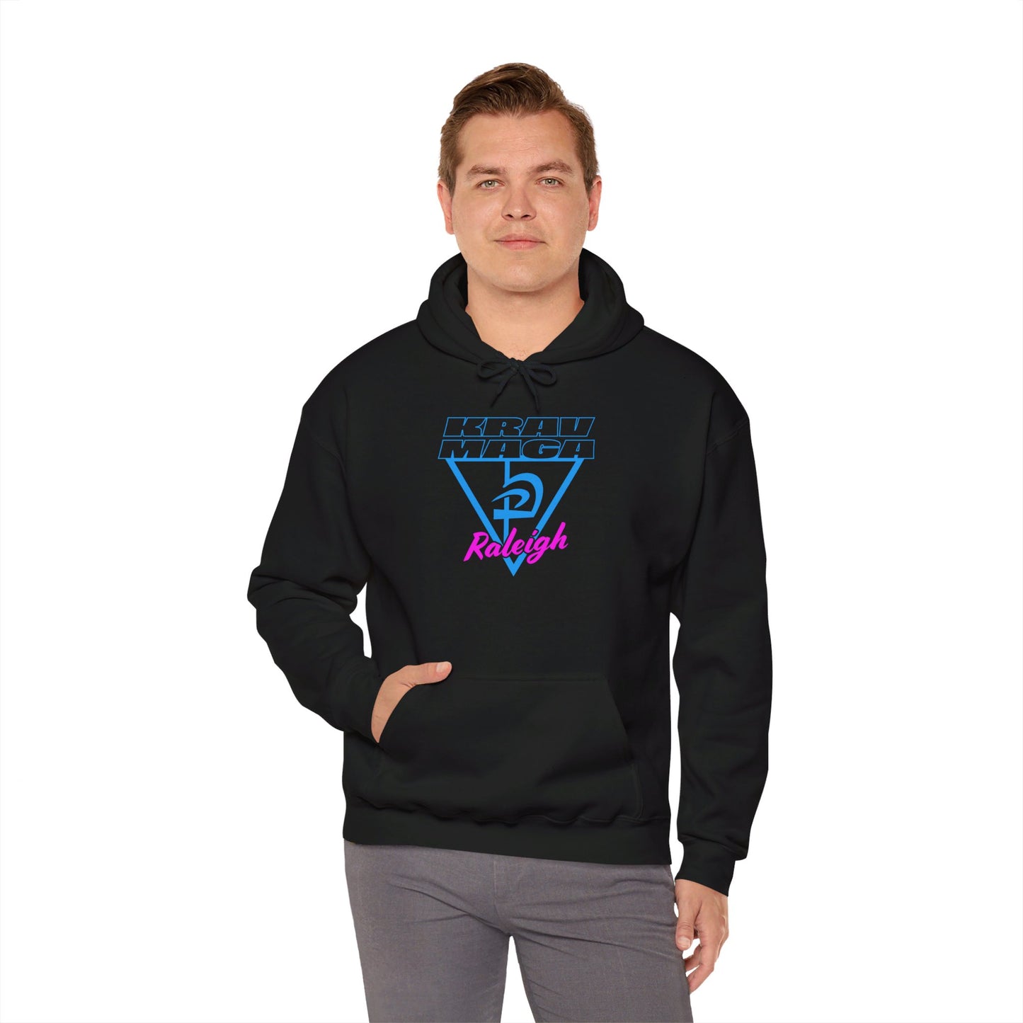 Unisex Heavy Blend™ Neon Triangle Hooded Sweatshirt