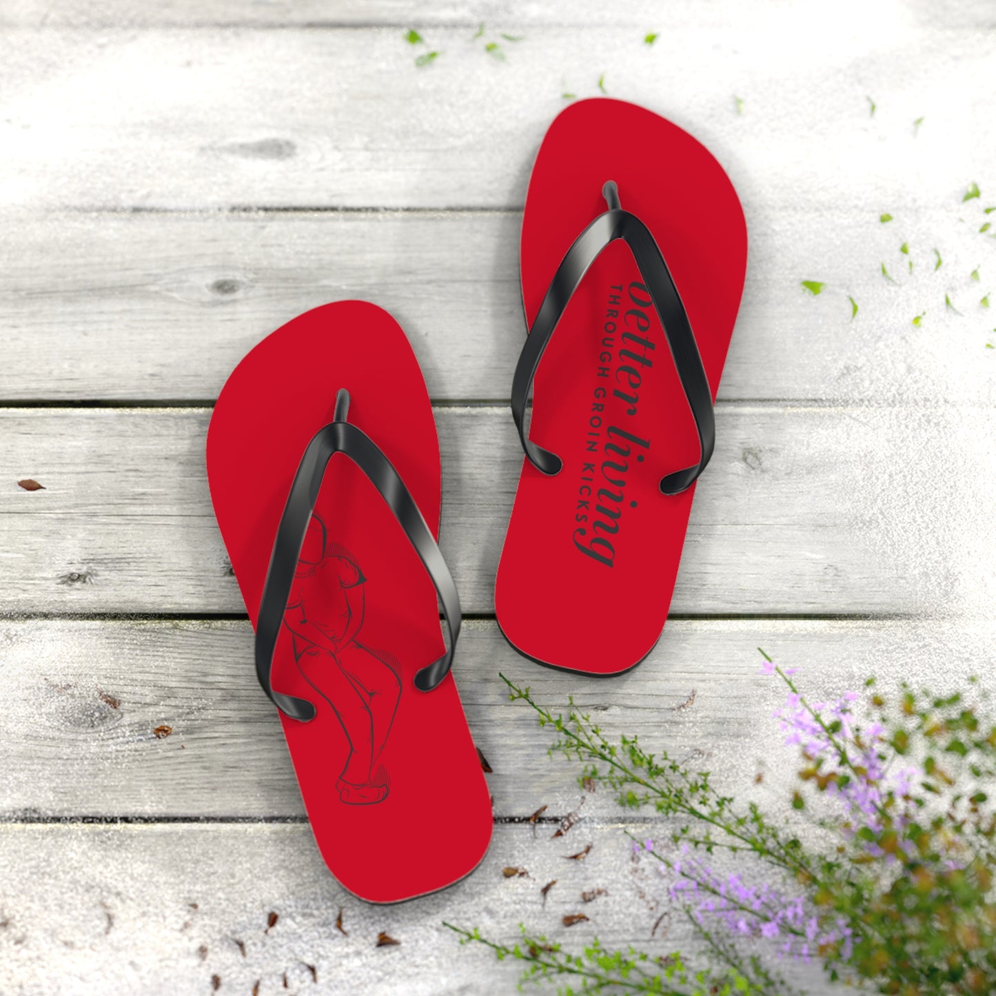 Better Living Flip Flops - Red