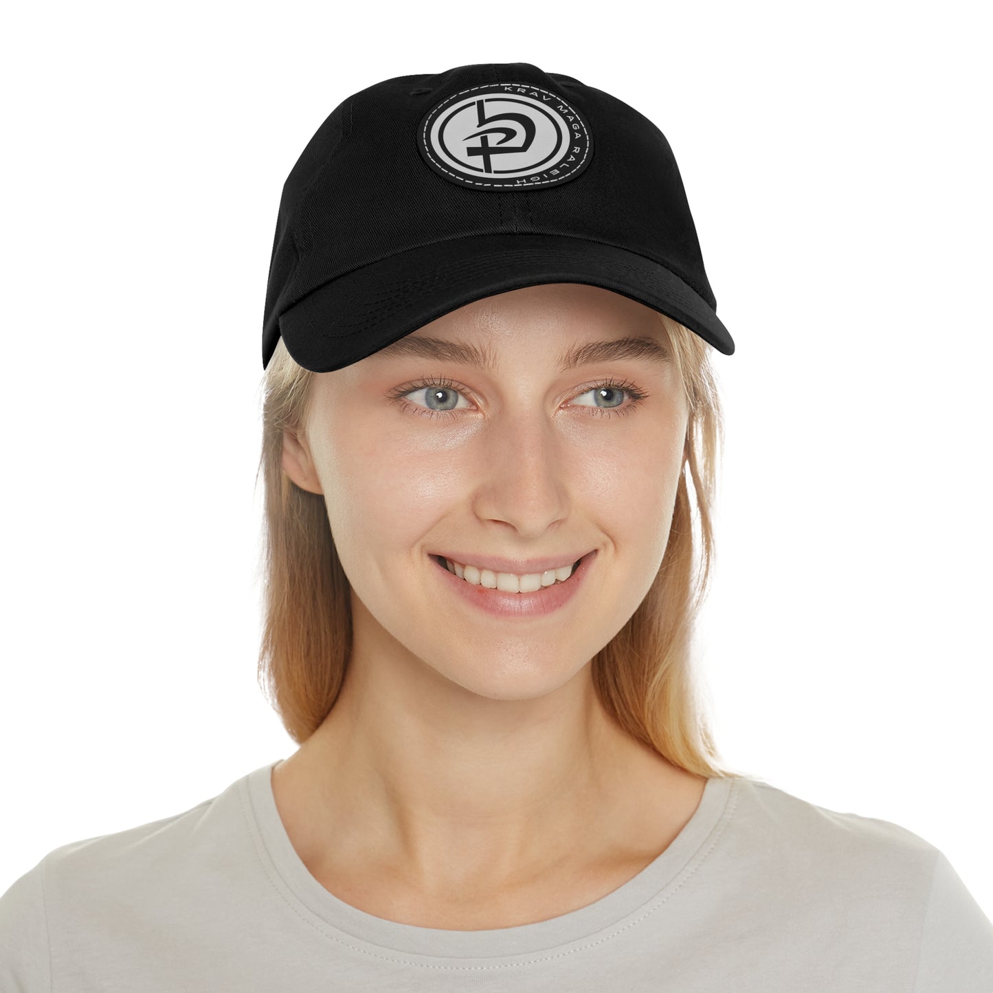 Leather Circle Patch Hat