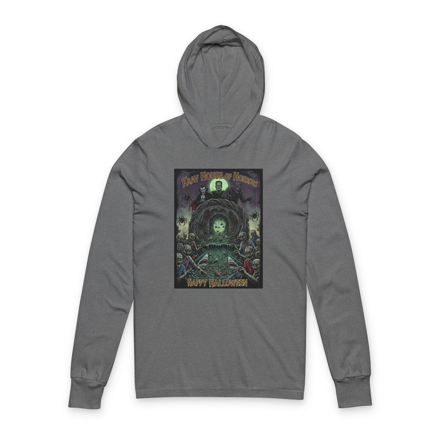 Unisex Krav House of Horrors Hooded Long Sleeve Tee