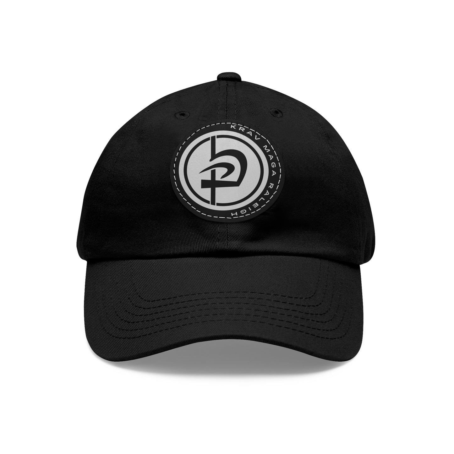 Leather Circle Patch Hat