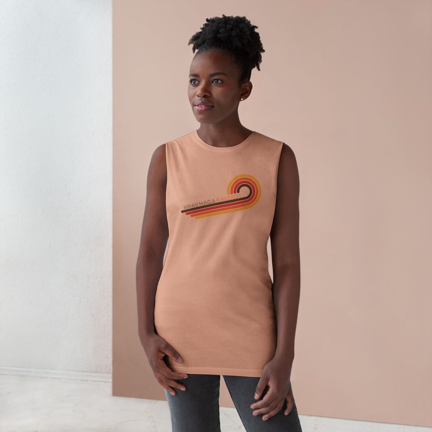 Unisex 70's Swirl Muscle Tank