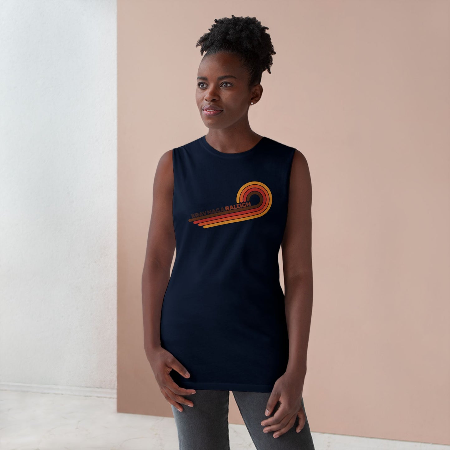 Unisex 70's Swirl Muscle Tank