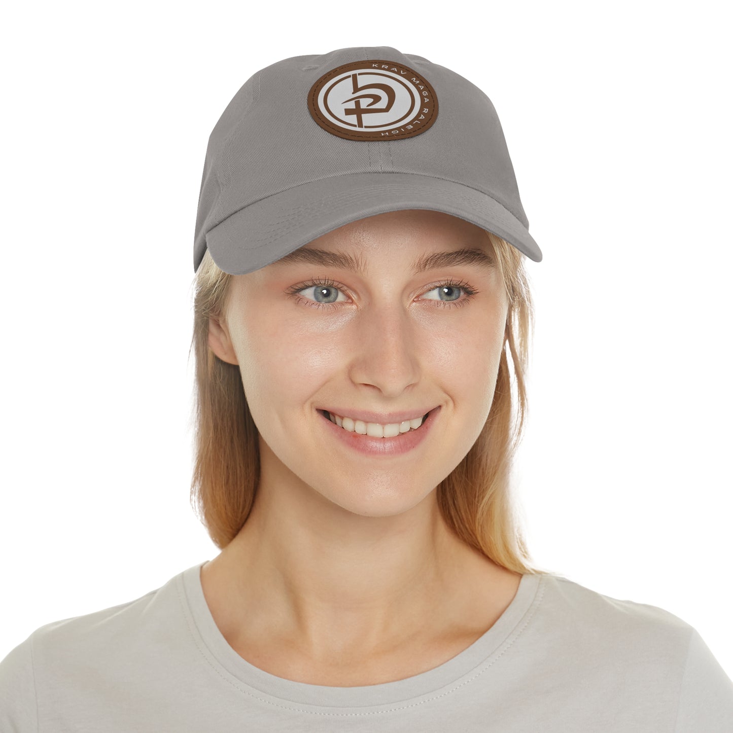 Leather Circle Patch Hat