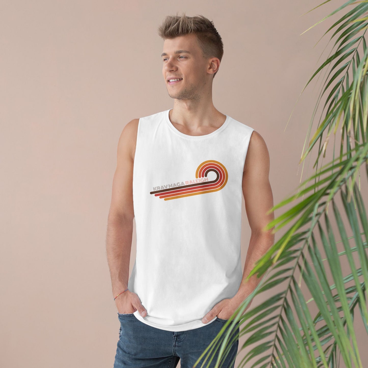 Unisex 70's Swirl Muscle Tank