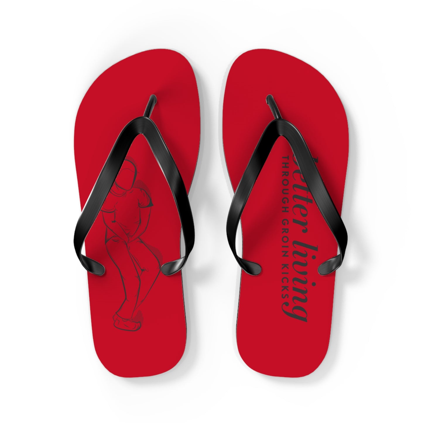 Better Living Flip Flops - Red