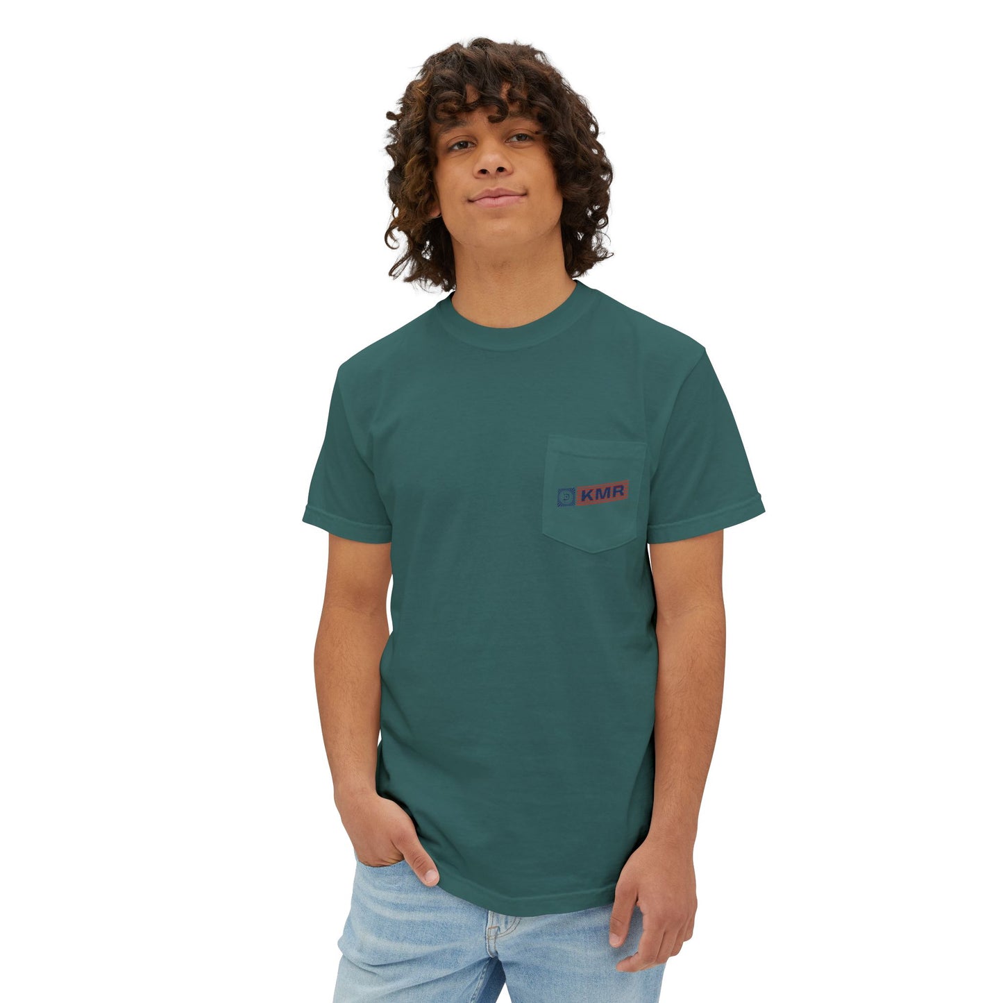 Unisex Kbar Flag Garment-Dyed Pocket T-Shirt