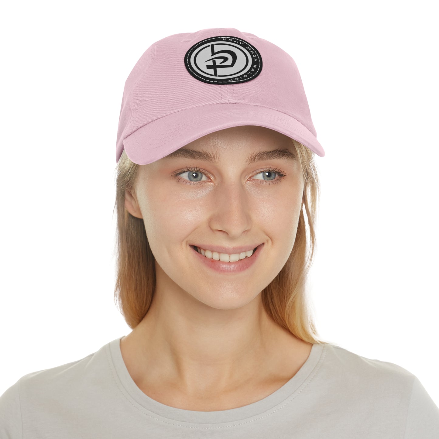 Leather Circle Patch Hat