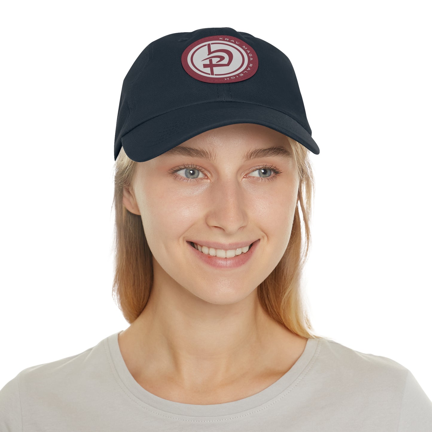 Leather Circle Patch Hat
