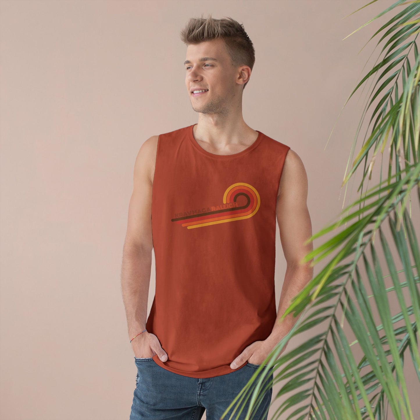 Unisex 70's Swirl Muscle Tank