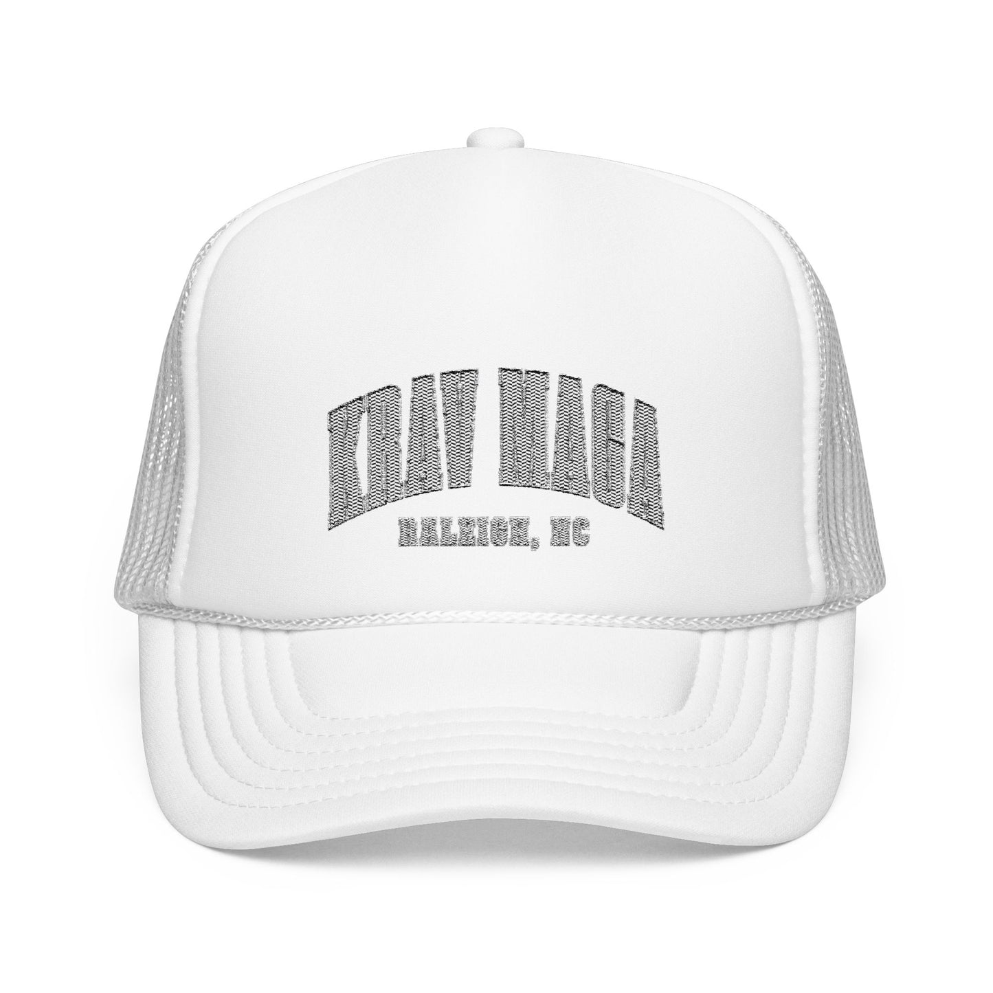 Embroidered Krav Wave Foam Trucker Hat