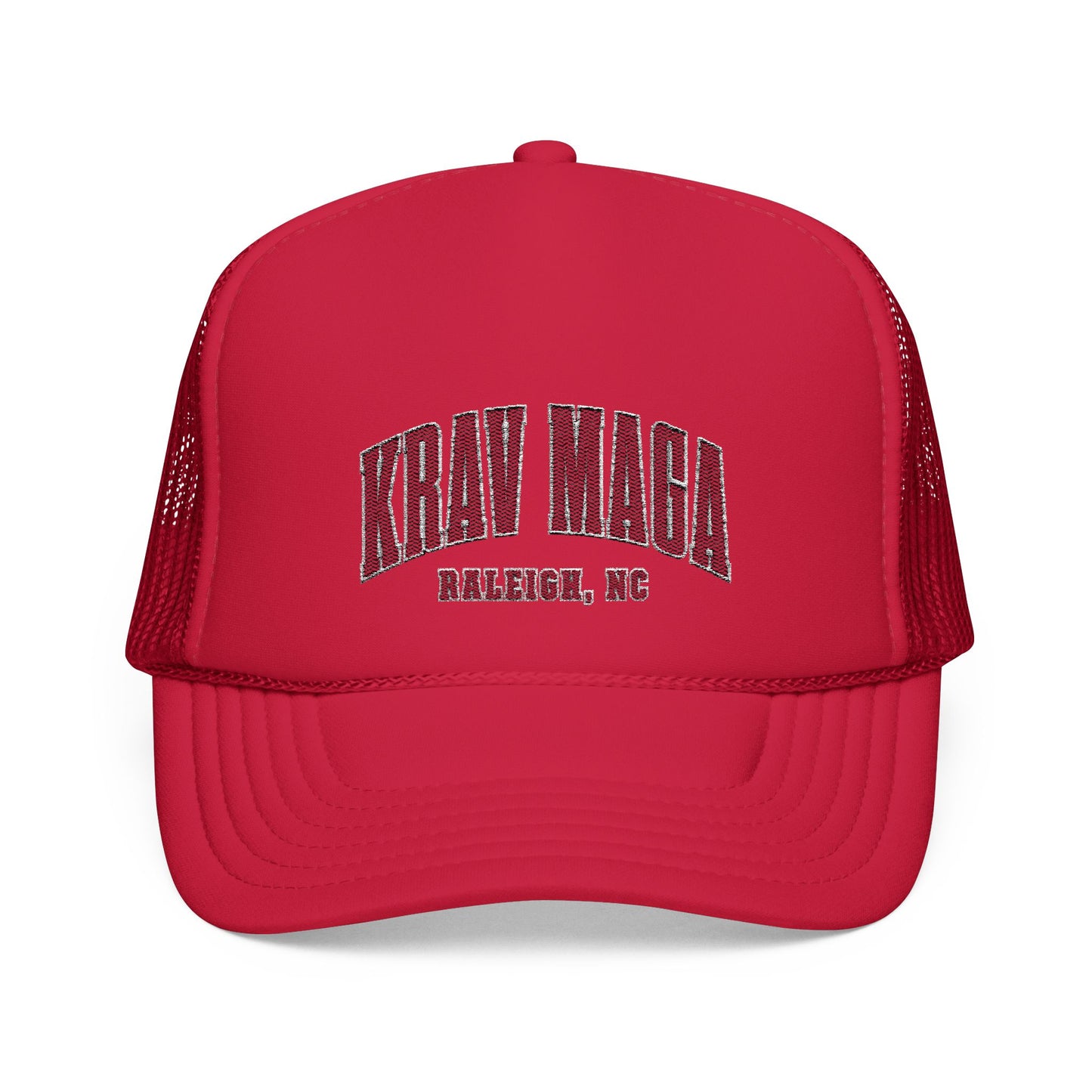 Embroidered Krav Wave Foam Trucker Hat