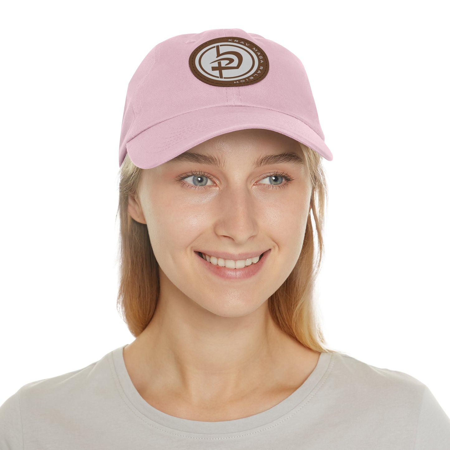 Leather Circle Patch Hat