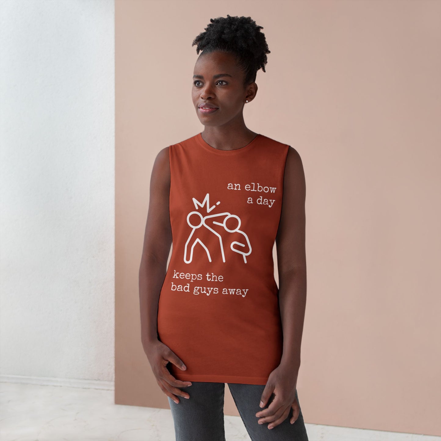 Unisex Elbow a Day Muscle Tank