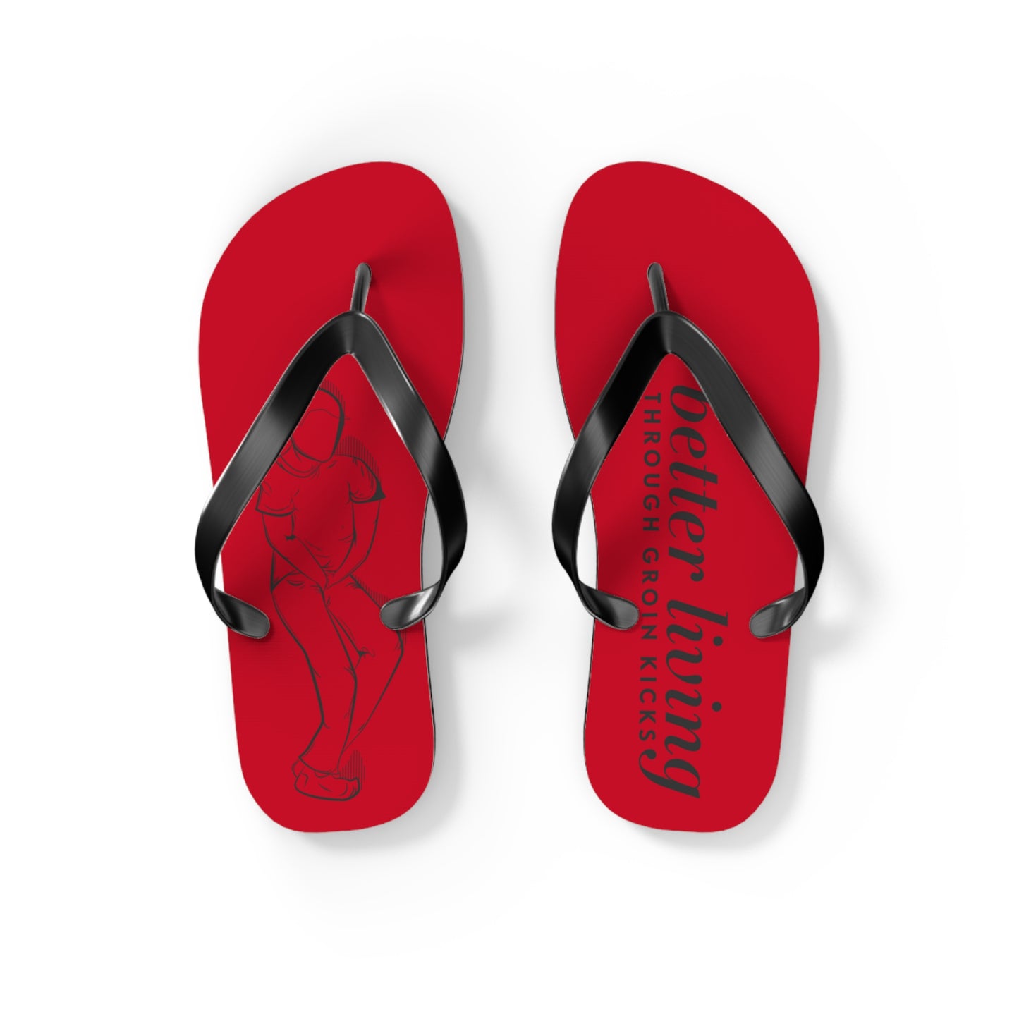 Better Living Flip Flops - Red