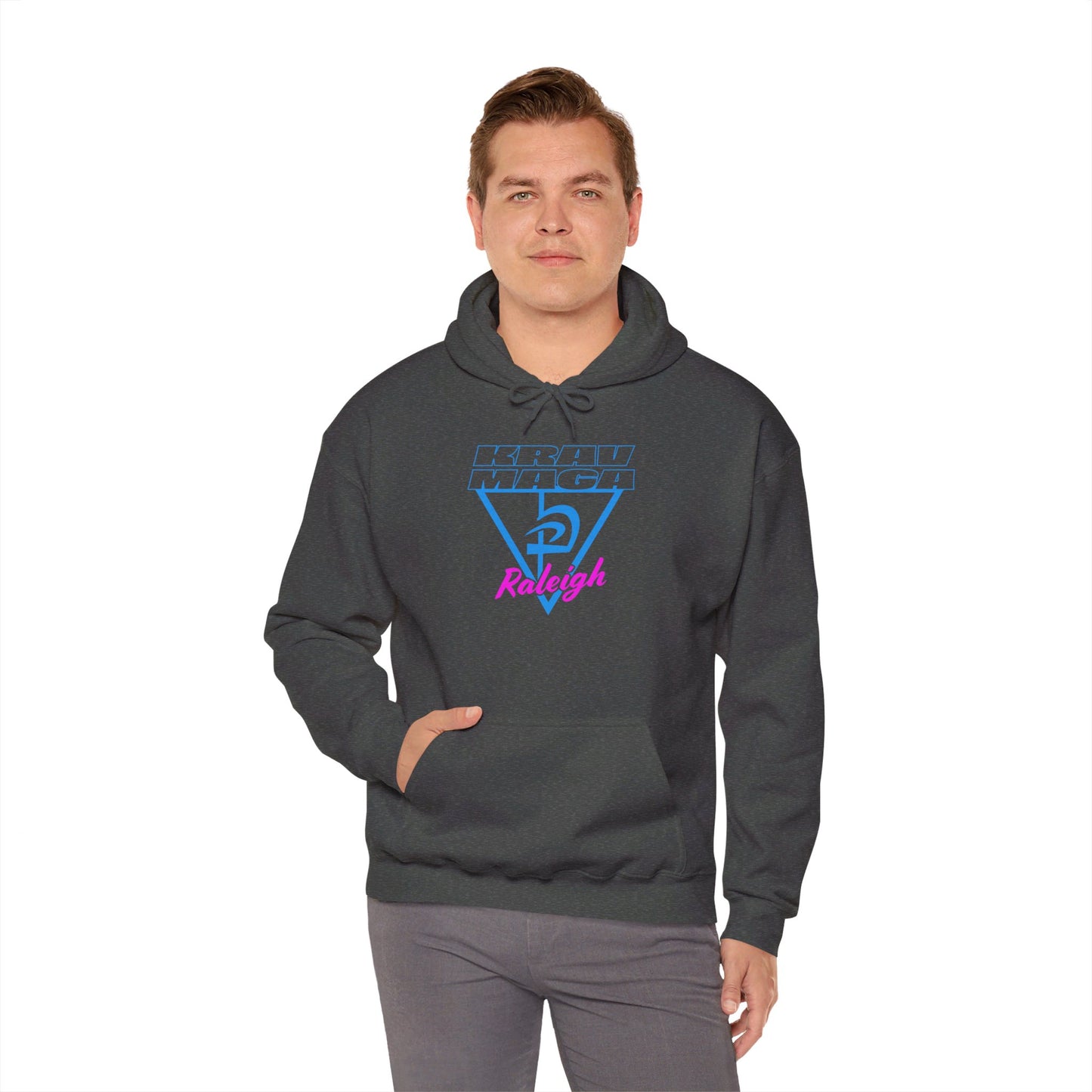 Unisex Heavy Blend™ Neon Triangle Hooded Sweatshirt