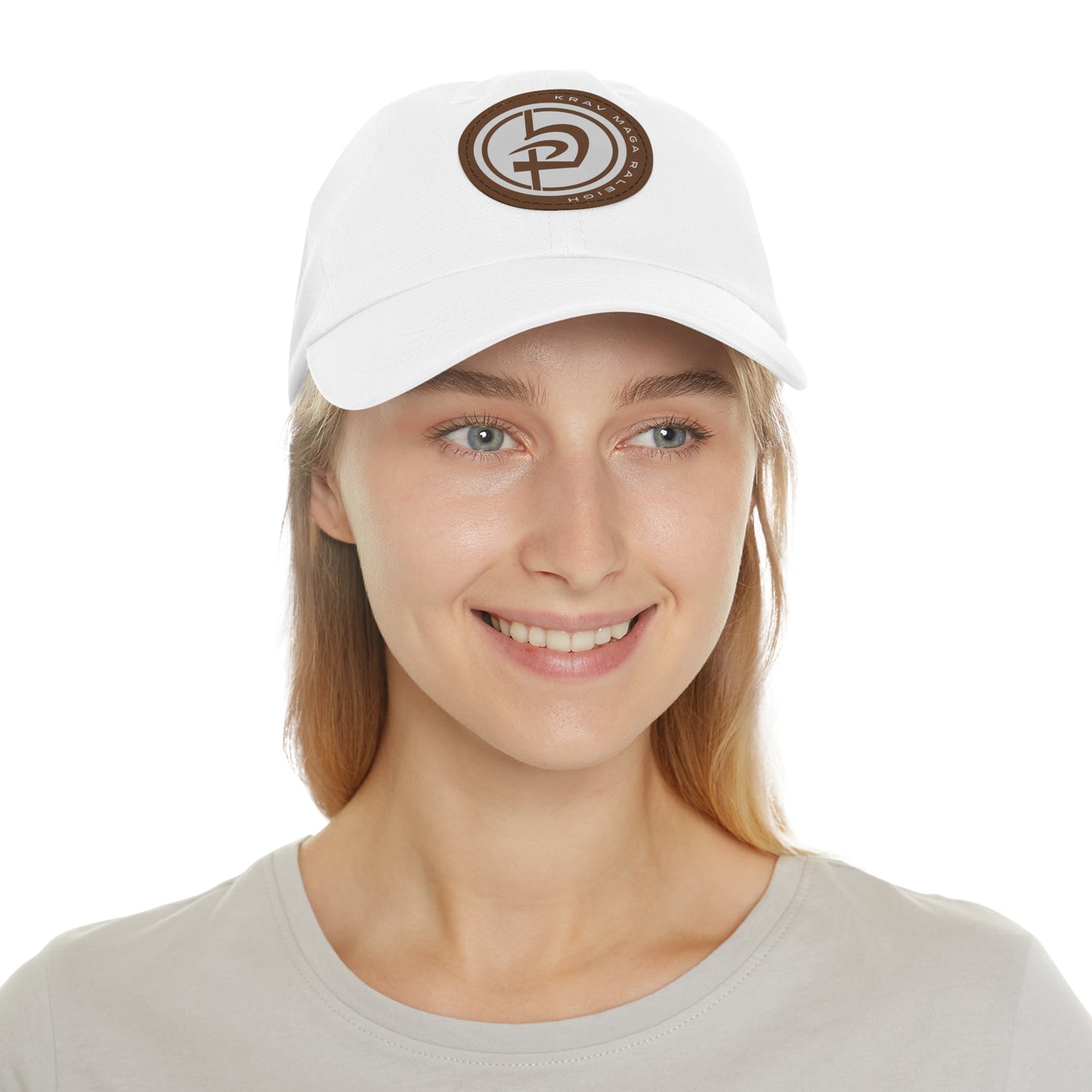 Leather Circle Patch Hat