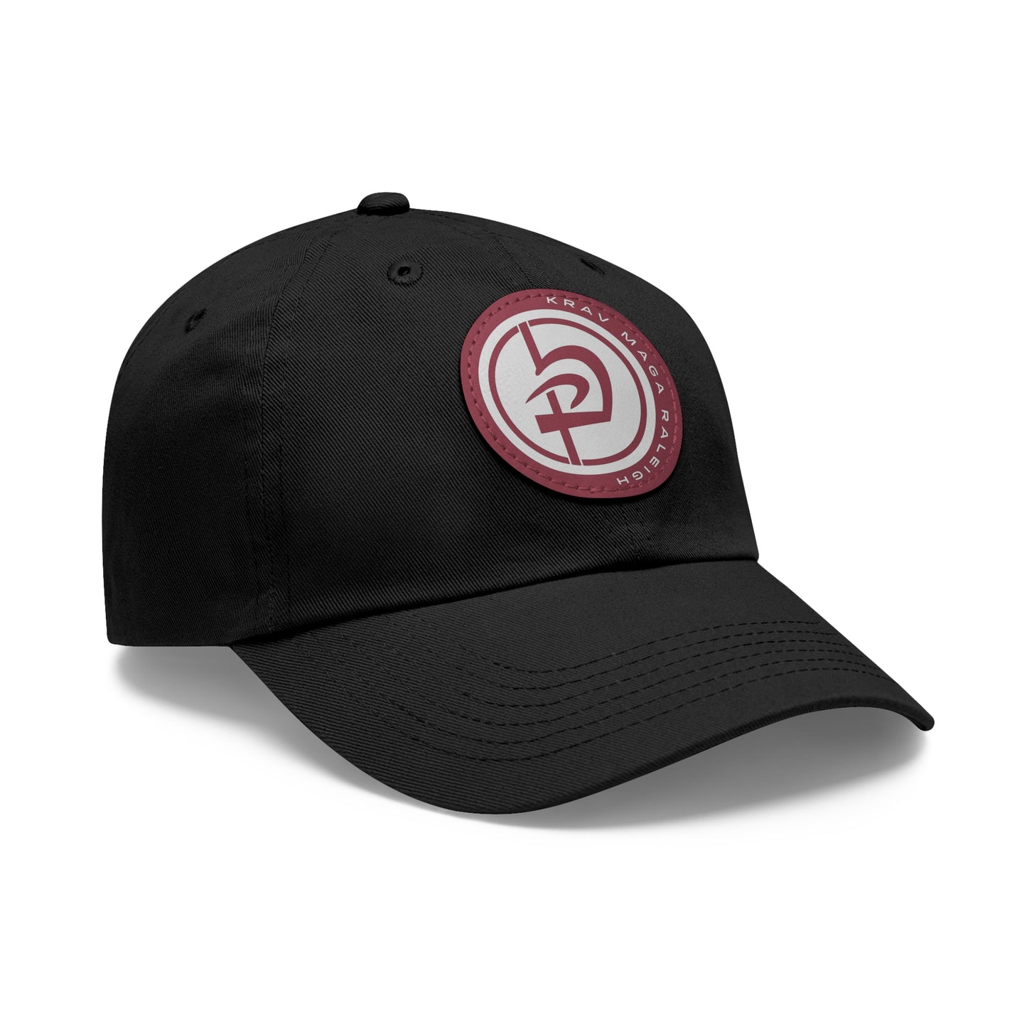Leather Circle Patch Hat