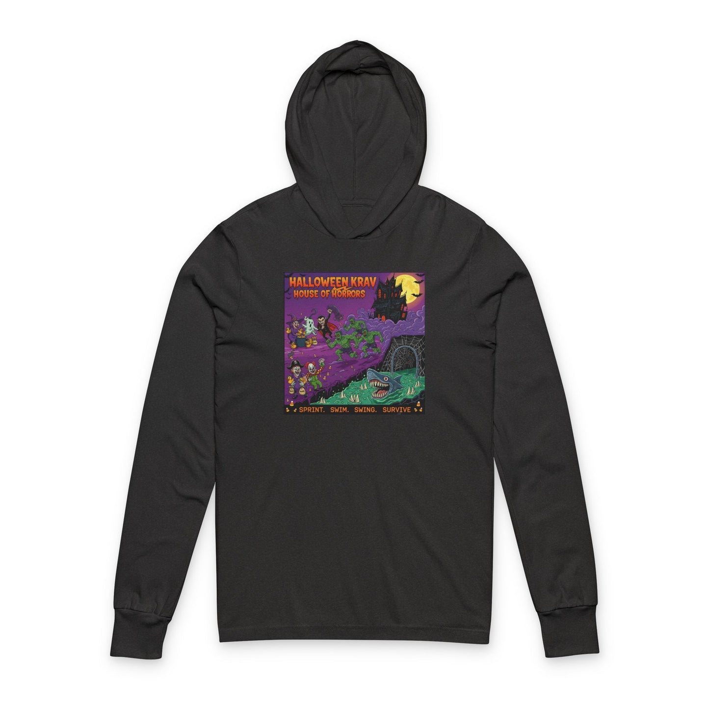 Unisex Krav House of Horrors Hooded Long Sleeve Tee